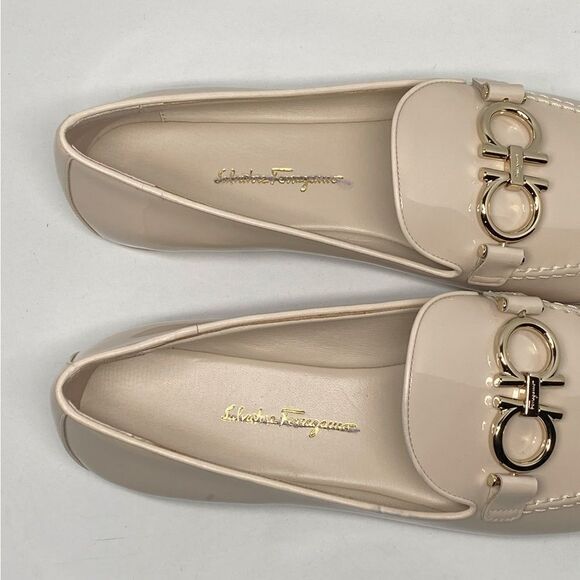 Salvatore Ferragamo Trifoglio Patent Gancini Horsebit Loafers size 8 - Picture 9 of 14